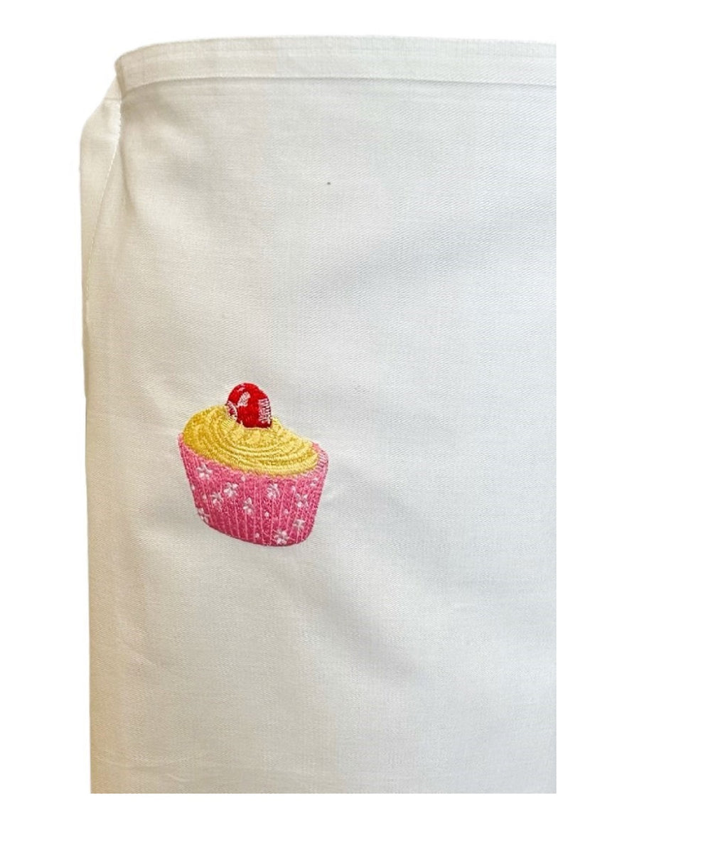 Cupcake Embroidered Half Waist Apron – Mill Outlets