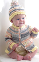 Load image into Gallery viewer, King Cole Double Knitting Pattern - Baby Cardigans Sweater &amp; Hat (4997)