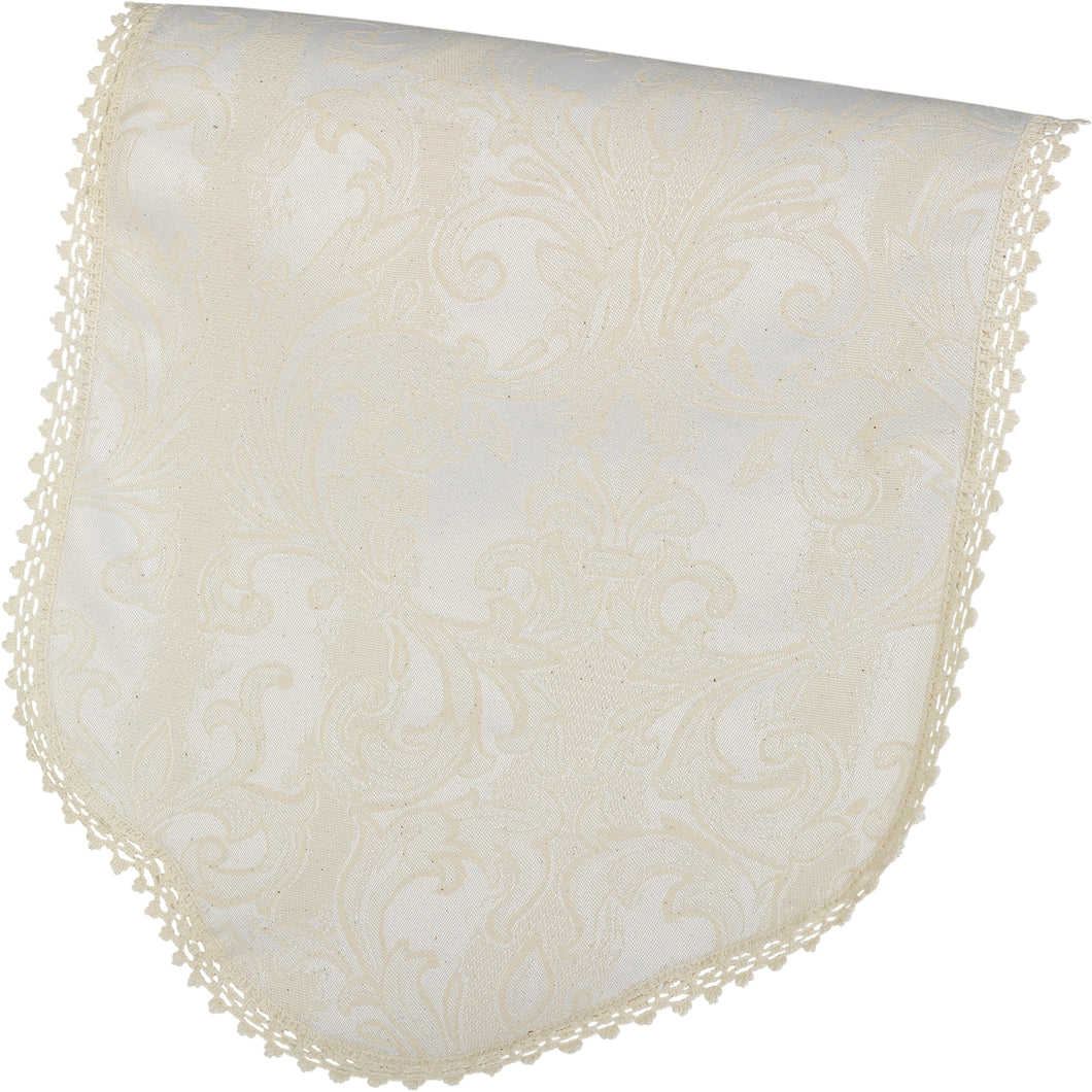 Damask Arm Caps, Chair Backs or Settee Backs (Cream)