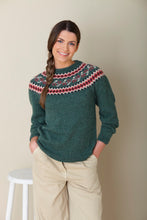 Load image into Gallery viewer, King Cole Double Knitting Pattern Ladies ‘Top Down Knit in the Round’ Fair Isle Sweater 6148