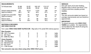 King Cole Double Knitting Pattern Ladies ‘Top Down Knit in the Round’ Fair Isle Sweater 6148
