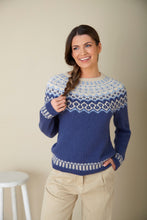 Load image into Gallery viewer, King Cole Double Knitting Pattern Ladies ‘Top Down Knit in the Round’ Fair Isle Sweater 6148