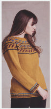 Load image into Gallery viewer, Wendy Aran Knitting Pattern - Unisex Fairisle Yoke Sweater (6153)