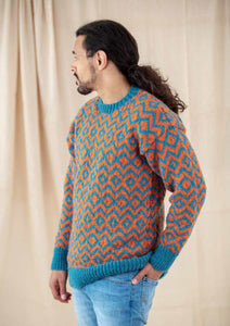 Wendy Aran Knitting Pattern - Unisex Fairisle Sweater (6155)