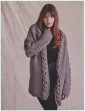 Load image into Gallery viewer, Wendy Aran Knitting Pattern - Ladies Cable Knit Coat (6160)