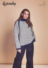 Load image into Gallery viewer, Wendy Aran Knitting Pattern - Unisex Fairisle Sweater (6163)