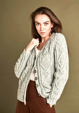 Load image into Gallery viewer, Wendy Aran Knitting Pattern - Ladies Cardigan (6166)