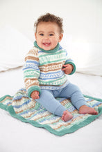 Load image into Gallery viewer, King Cole Double Knit Pattern 6183 Kids Raglan Coat, Sweater and Blanket