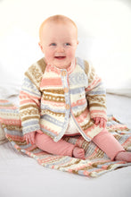 Load image into Gallery viewer, King Cole Double Knit Pattern 6183 Kids Raglan Coat, Sweater and Blanket