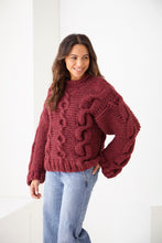 Load image into Gallery viewer, King Cole Cable Knitting Pattern Super Chunky Sweater &amp; Cardigan (6217)