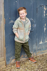 King Cole Aran Knitting Pattern Kids Hoodies (6222)