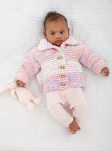 Load image into Gallery viewer, King Cole Knitting Pattern Babies Hooded Jacket, Collared Cardigan &amp; Waistcoat (6236)