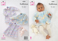 King Cole Knitting Pattern Babies Jacket, Cardigan & Waistcoat (6238)