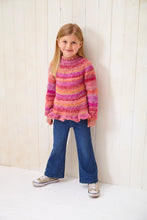 Load image into Gallery viewer, King Cole Knitting Pattern Girls Knitted in the Round Chunky Sweaters (6244)