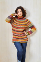 Load image into Gallery viewer, King Cole Knitting Pattern Womens Chunky Knit in the Round Sweater (6248)