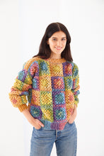 Load image into Gallery viewer, King Cole Double Knit Crochet Pattern Granny Square Cardigan &amp; Jumper (6258)