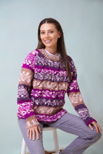 Load image into Gallery viewer, King Cole Chunky Knit Knitting Pattern Ladies Fair Isle Sweaters (6270)