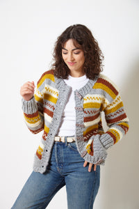 King Cole Knitting Pattern Super Chunky Sweater & Cardigan (6272)