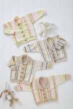 Load image into Gallery viewer, King Cole Knitting Pattern Babies Cardigans in 4 Designs (6287)