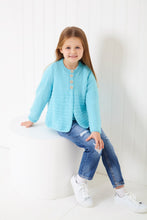 Load image into Gallery viewer, King Cole Knitting Pattern Girls Double Knit Sweater or Button Up Cardigan (6290)