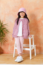 Load image into Gallery viewer, King Cole Knitting Pattern Girls Double Knit Raglan Sleeve Sweater or Cardigan (6299)