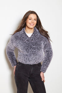 King Cole Knitting Pattern Ladies Velveteen Cardigan & Sweater (6323)