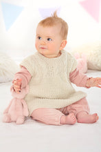 Load image into Gallery viewer, King Cole Knitting Pattern Babies Sweater Sleeveless Top &amp; Hat (6328)