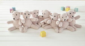 King Cole Crochet Pattern for Teddy Bear Draught Excluder (9098)