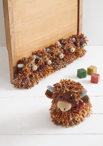 King Cole Crochet Pattern for Highland Cow Draught Excluder (9100)