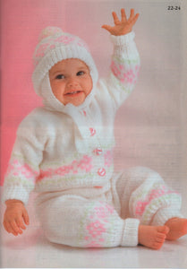 Peter Gregory Baby’s First Wardrobe Knitting Booklet Double Knit Outfits AK1