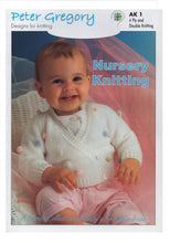 Load image into Gallery viewer, Peter Gregory Baby’s First Wardrobe Knitting Booklet Double Knit Outfits AK1