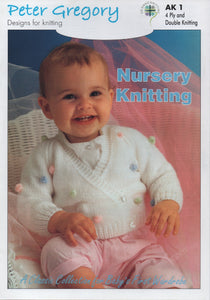 Peter Gregory Baby’s First Wardrobe Knitting Booklet Double Knit Outfits AK1