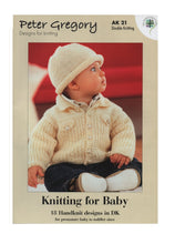 Load image into Gallery viewer, Peter Gregory Premature,Baby &amp; Toddler Knitting Booklet Double Knit Outfits AK21