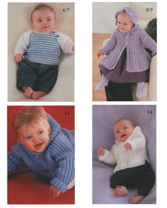 Peter Gregory Premature,Baby & Toddler Knitting Booklet Double Knit Outfits AK21