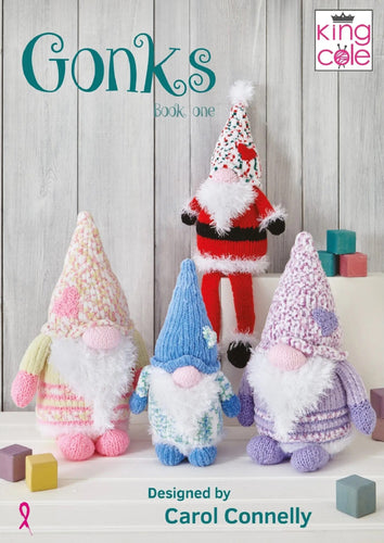 King Cole Knitting Pattern Booklet – Gonks Book 1 by Carol Connelly