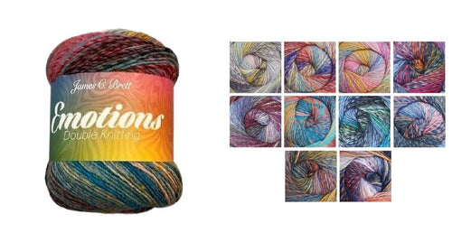 James Brett Emotions DK Double Knitting Yarn 150g Ball (Various Shades)