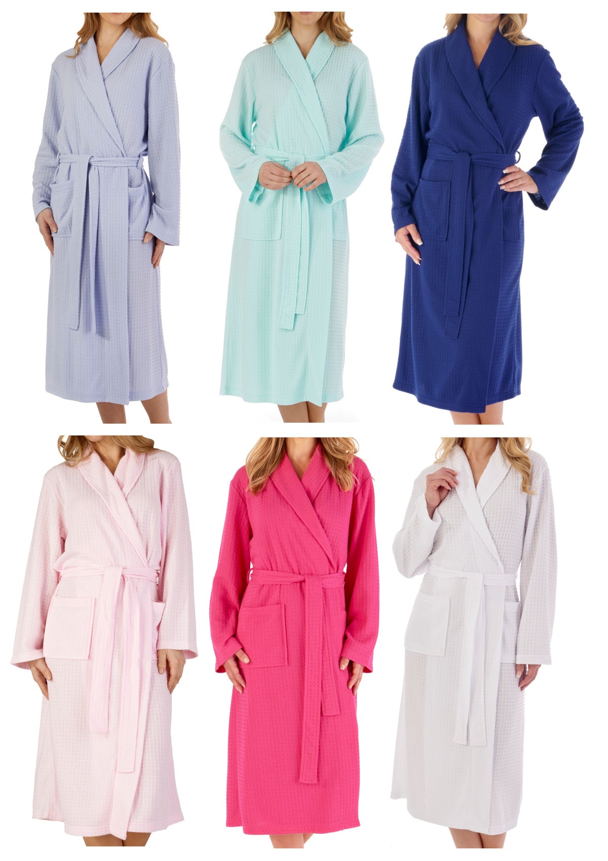 Long Lightweight Waffle Robe