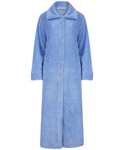 Load image into Gallery viewer, Slenderella Button Up Ankle Length Waffle Fleece Dressing Gown (7 Colours)