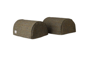 Harris Tweed Round Arm Caps or Chair Backs (Various Colours)