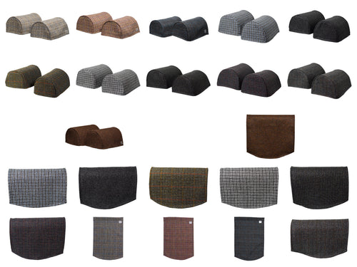 Harris Tweed  Round Arm Caps or Chair Backs (Various Colours)