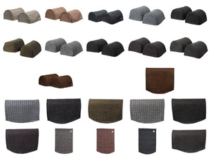 Harris Tweed  Round Arm Caps or Chair Backs (Various Colours)