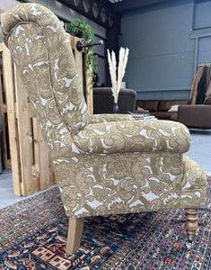 Ex Display Twickenham Chair Covered With Laurence Llewelyn-Bowen Fabric