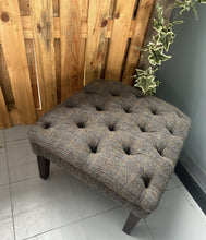 Load image into Gallery viewer, Ex Display Harris Tweed York Wing Footstool