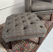 Load image into Gallery viewer, Ex Display Harris Tweed York Wing Footstool