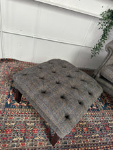 Load image into Gallery viewer, Ex Display Harris Tweed York Wing Footstool