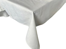 Load image into Gallery viewer, White Tablecloth Cotton Rectangle Table Linen 180cm x 140cm