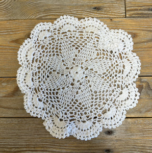 White Assorted Crochet Doilies - Pack of 6 (10")