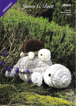 Load image into Gallery viewer, James Brett Chunky Crochet Pattern – Tilly &amp; Tommy Tortoise Toy (JB935)