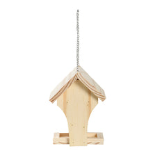 Load image into Gallery viewer, Paint Your Own Hanging Wooden Bird Table with 3 Paint Pots &amp; 1 Brush