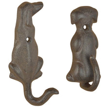 Load image into Gallery viewer, Cast Iron Dog Tail Hooks (Set of 2 or 4)